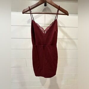 Lush Deep Red Dress- size Small